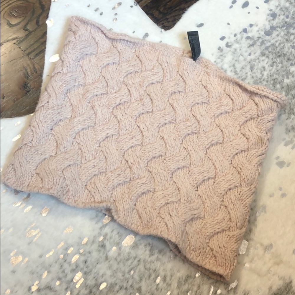 Express infinity loop scarf blush pink rose gold